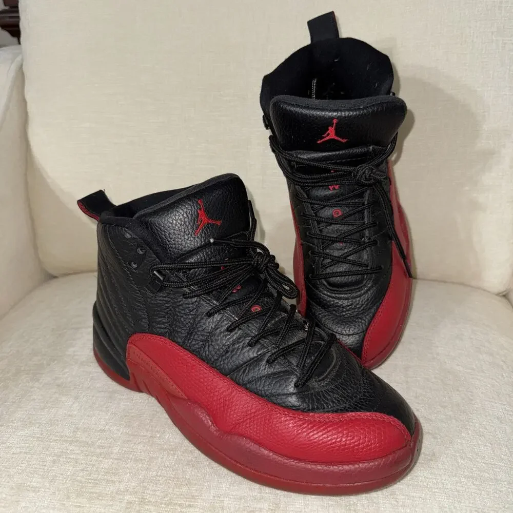 [130690-002] Mens Air Jordan 12 Retro 'Flu Game' 2016 - SIZE 8 (damage)